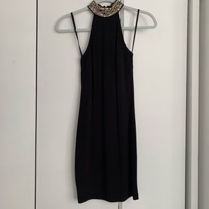 Bebe stretch sequin trim dress - like new!
